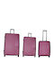Rain Set De 3 Valize De Călătorie Tough Burgundia Înălțime Maximă 75 Cm Cu 4 Roți 55/65/75 Cm