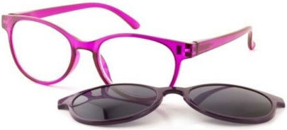 Michael Pachleitner Group Clip On Ochelari De Citit +3.50 În Culoare Ramă Fuchsia KLH156-1