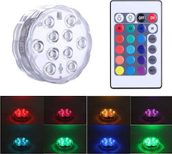 Rixme Submersible Pool Spotlight with Remote Control and Multicolour (RGB) Light 100316 Rixme Submersible Pool Spotlight with Remote Control and Multicolour (RGB) Light 100316