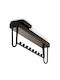 Emuca Wall Hanger Plastic 8 Hooks Brown 44.5x16cm