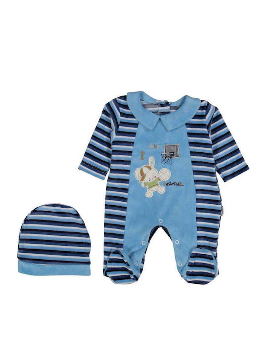 Annora Baby Σετ Φορμάκια Βελουτέ Γαλάζιο 2τμχ