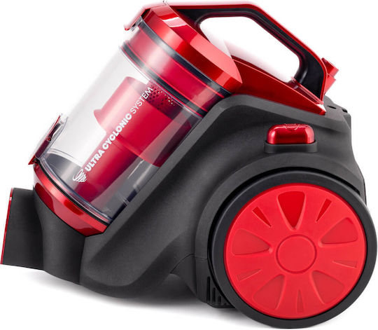 Daewoo RCC-120R/B Staubsauger 800W Beutellos 1.5Es Rot
