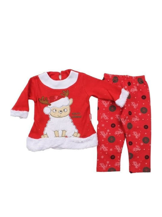 Pabbuc Baby Kids Clothing Sets with Red Pants 2 Pieces
