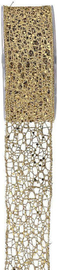 LiebeQueen Christmas Ribbon Beige 900x4.3cm 1pc