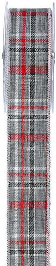 LiebeQueen Christmas Ribbon Gray 900x4.5cm 1pc