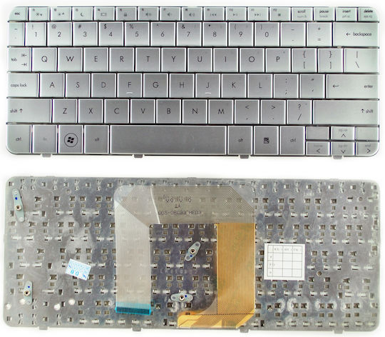 Πληκτρολόγιο Laptop για HP και Διάταξη Αγγλικά (US) σε Ασημί χρώμα AEFP6I00210