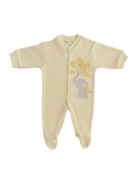 Bunny Bebe Elephant Baby Bodysuit Yellow 184-Elephant