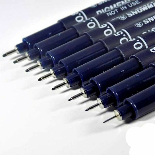 Snowman Drawing Marker 0.3mm Blue (Blue) 1pcs