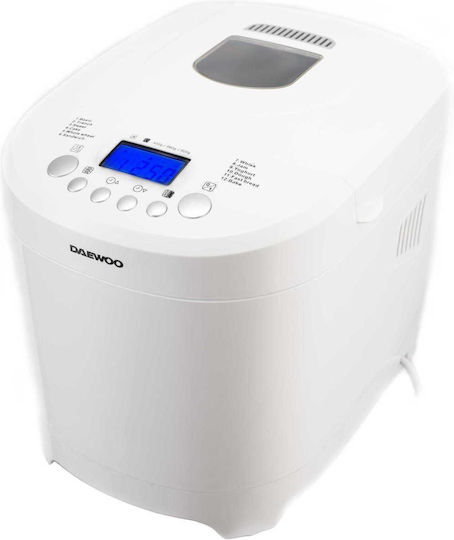 Daewoo Mașină de pâine cu o putere de 600W și o capacitate de 900gr cu 12 programe
