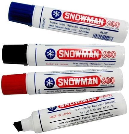 Snowman Permanent Marker 2mm Red (Red) 1Stück