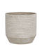 Atmosphera Jack Vază Pentru Plante Ceramică Albă 17x17cm