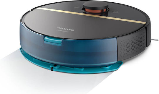 Philips HomeRun 7000 Series Aqua Roboter-Staubsauger mit Laser-Kartierung und Saugkraft 5000Pa Schwarze