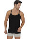 Herren Unterhemden ΜΑΥΡΟ 1Packung