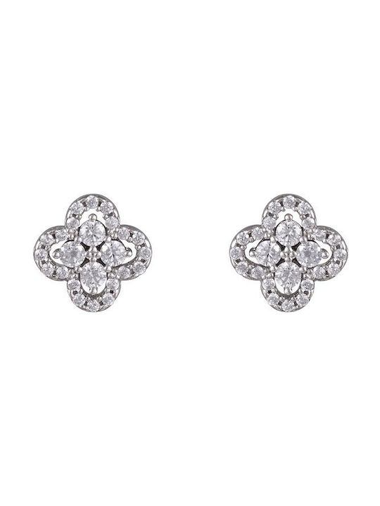 Earrings made of Platinum with Stones