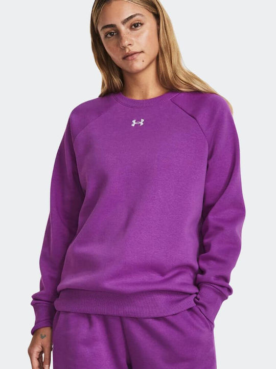 Under Armour Rival Women's Fleece Sweatshirt Fuchsia