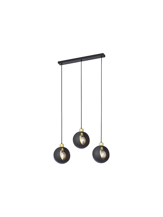 Adviti Hängelampe Schwarz mit Fassung E27 100x15cm.