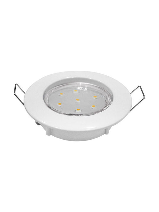 Adeleq Wl121 Rund Metallisch Einbau Spot Weiß 1...