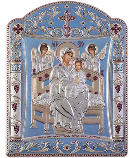 Slevori Heiligenikone Panagia Pantanassa Silber 29x39cm