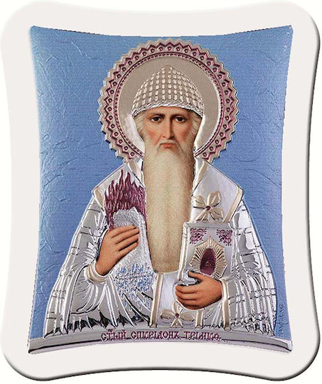 Slevori Εικόνα Свети Спиридон Silver 21x25см.