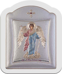 Slevori Guardian Angel Silver Icon 20.6x26.4cm