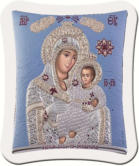 Slevori Icoană Maica Domnului Cu Pruncul Argint 18.9x15.8cm
