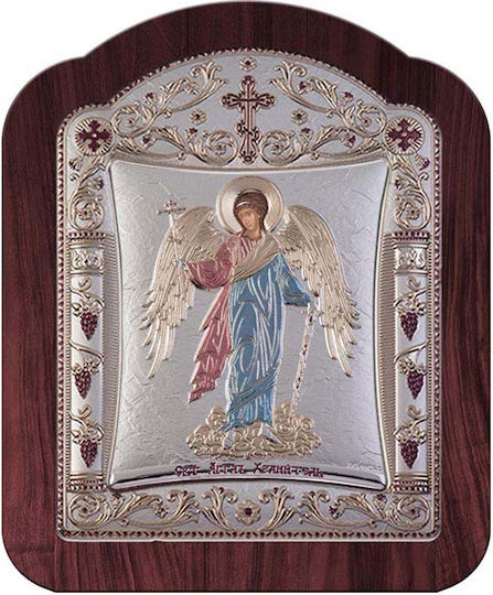 Slevori Εικόνα Schutzengel Silber 14.3x18.2cm