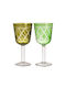 Pols Potten Tie Set of Glasses for Red Wine made of Glass Stemmed 4pcs