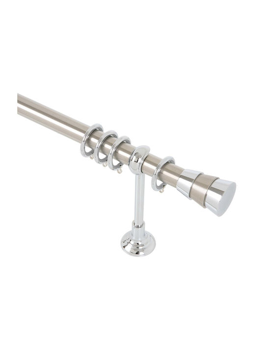 Frans Metallic Curtain Pole Triplo Single Φ25mm...