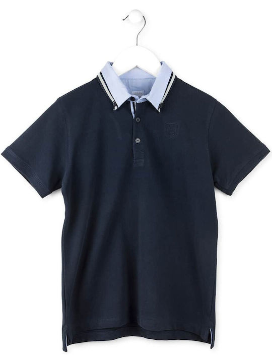 Losan Kids Polo Short Sleeve Navy Blue