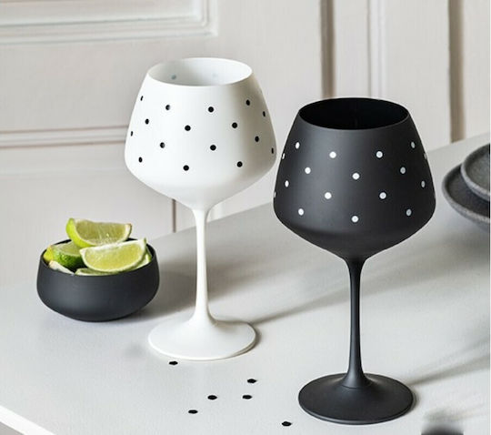 Capolavoro Set Gläser für Weißwein aus Glas Mit Stiel 580ml 2Stück
