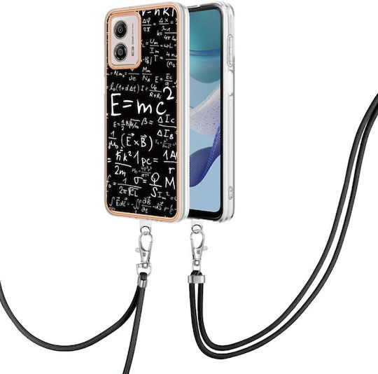 Electroplating Back Cover Silicone with Strap (Moto G53)