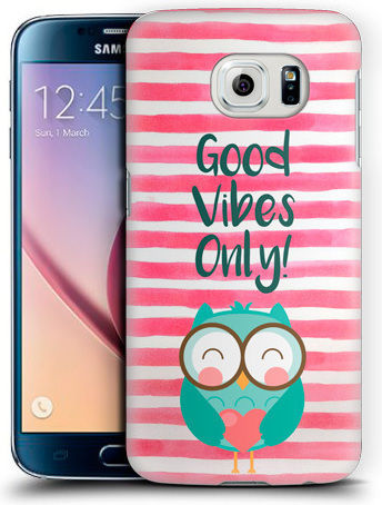 Zagg Good Vibes Only Back Cover Silicon Transparent (Galaxy S6)