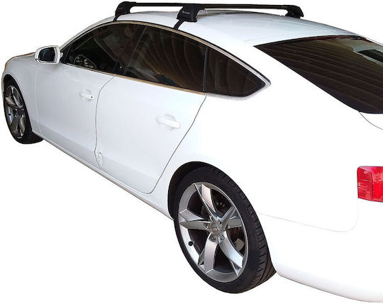 Yakima Μπάρες Οροφής Αλουμινίου για Audi A5 (Σετ με πόδια) Μαύρες