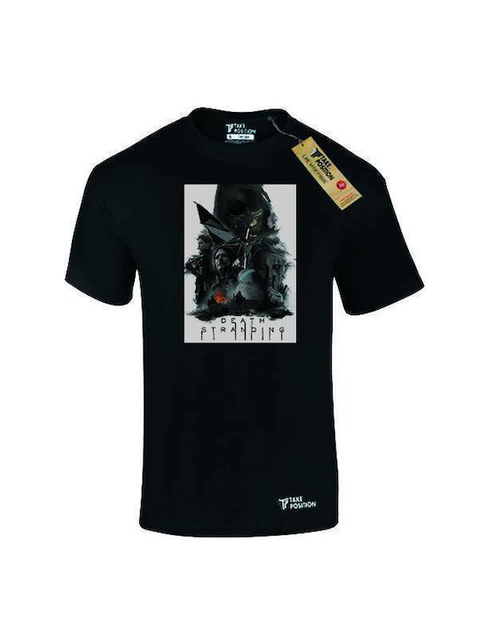 Takeposition Straining Poster T-shirt Black