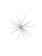 Christmas Pendant Star Plastic Silver 55x55x55cm