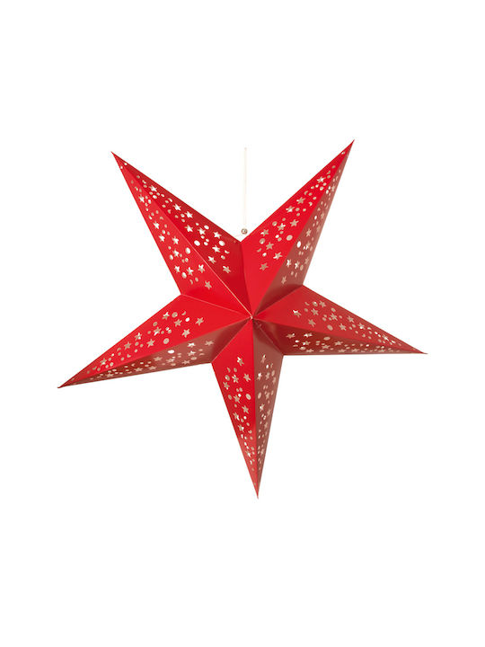 Christmas Decorative Pendant Star Paper Red 90x90x90cm