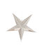 Christmas Decorative Pendant Star Paper Silver 60x60x60cm