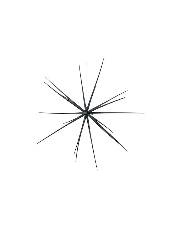 Christmas Decorative Pendant Star Plastic Black 55x55x55cm