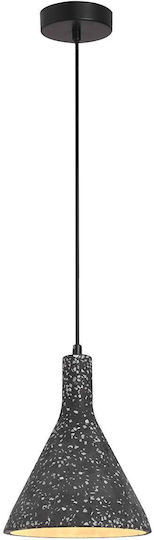 Viokef Pendant Light Black Rail with Socket E27 17x200x20cm
