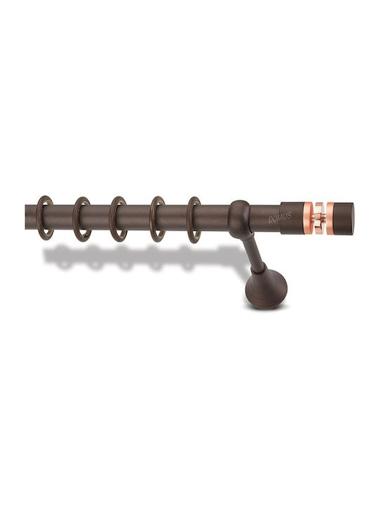 Enis by Domus Metallisch Vorhangstange Chic 3014 Doppel mit Schiene Φ25mm 160cm Rust