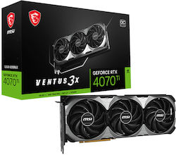 MSI GeForce RTX 4070 Ti 12GB GDDR6X Ventus 3X E1 12G OC Graphics Card