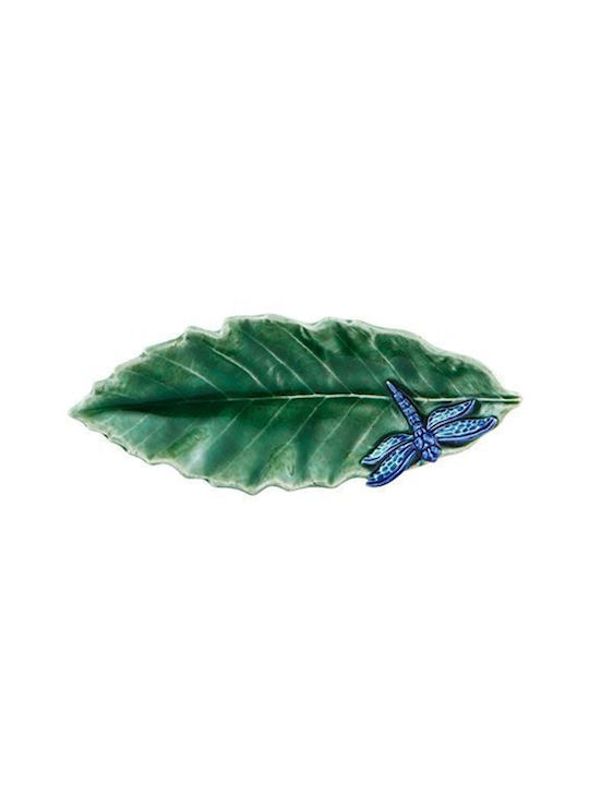 Bordallo Pinheiro Platou Decorativ Ceramică Verde 1buc 16buc