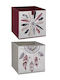Atmosphera Boho Fabric Storage Box with Lid 31x31cm
