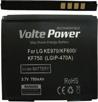 LG Compatible Replacement Battery 750mAh for LG KE970 / KF750