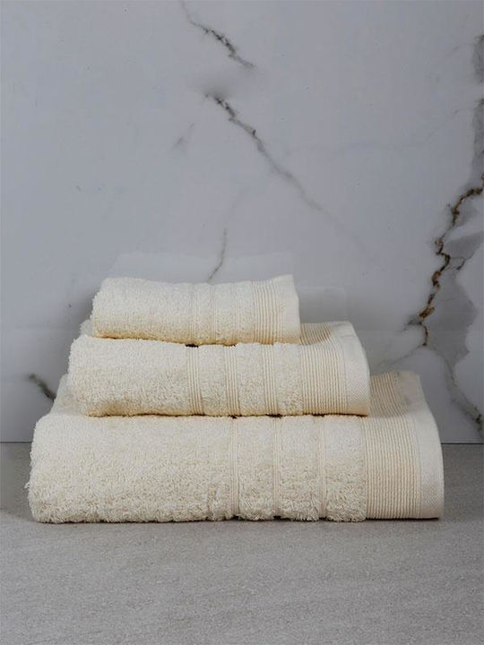 Sunshine Hand Towel Chimbouri 40x60cm 6 Ecru We...