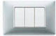 Elettrocanali Switch Frame in Silver Color ECL2882CR