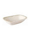 By Bone Tessera Serving Bowl made of Porcelain Beige 16x11cm 12pcs