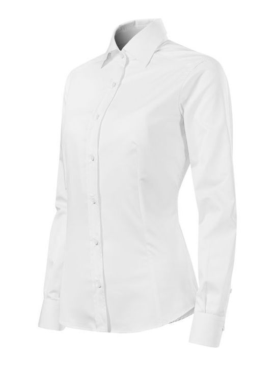 Malfini Langärmelig Damen Hemd White.