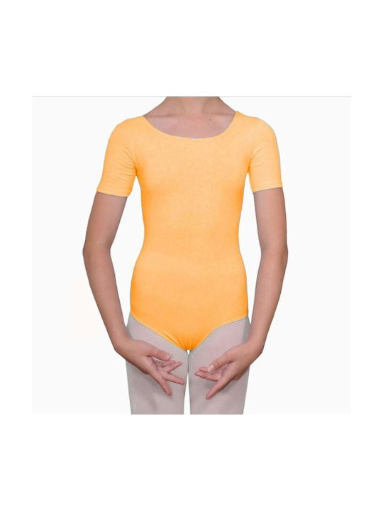 Dance & Football Kids Dance Bodysuit Orange