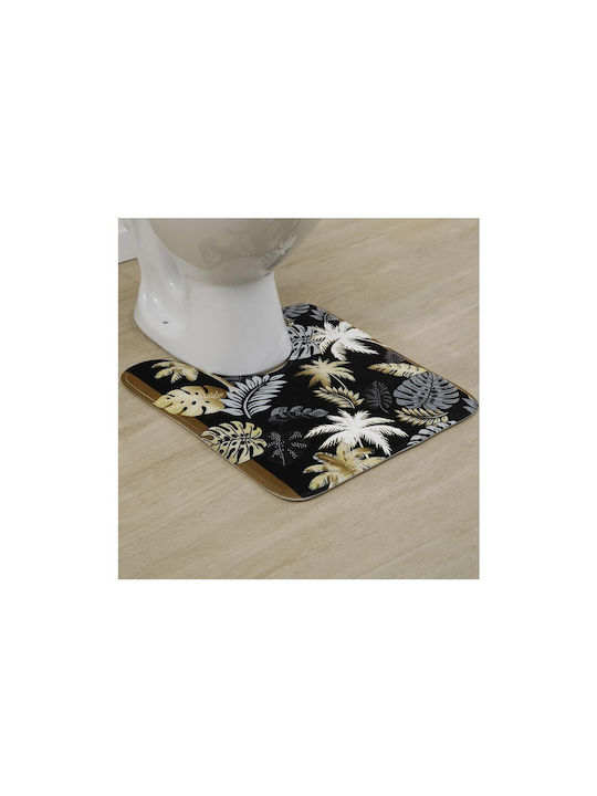 Πατάκι Μπάνιου Microfiber Λεκάνης AT00001261 Gold 45x50εκ.